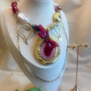 choker corazón carmesí